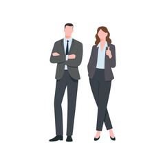Man ang girl talk to each other. Communication concept.Success communicate, discussion or interview, achieve business agreement, solution or partnership deal, perfect match connection concept,