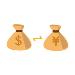 A vector of a shiny golden bag filled with coins symbolizes wealth and prosperity, featuring a dollar sign on the front. This evokes feelings of abundance and financial success