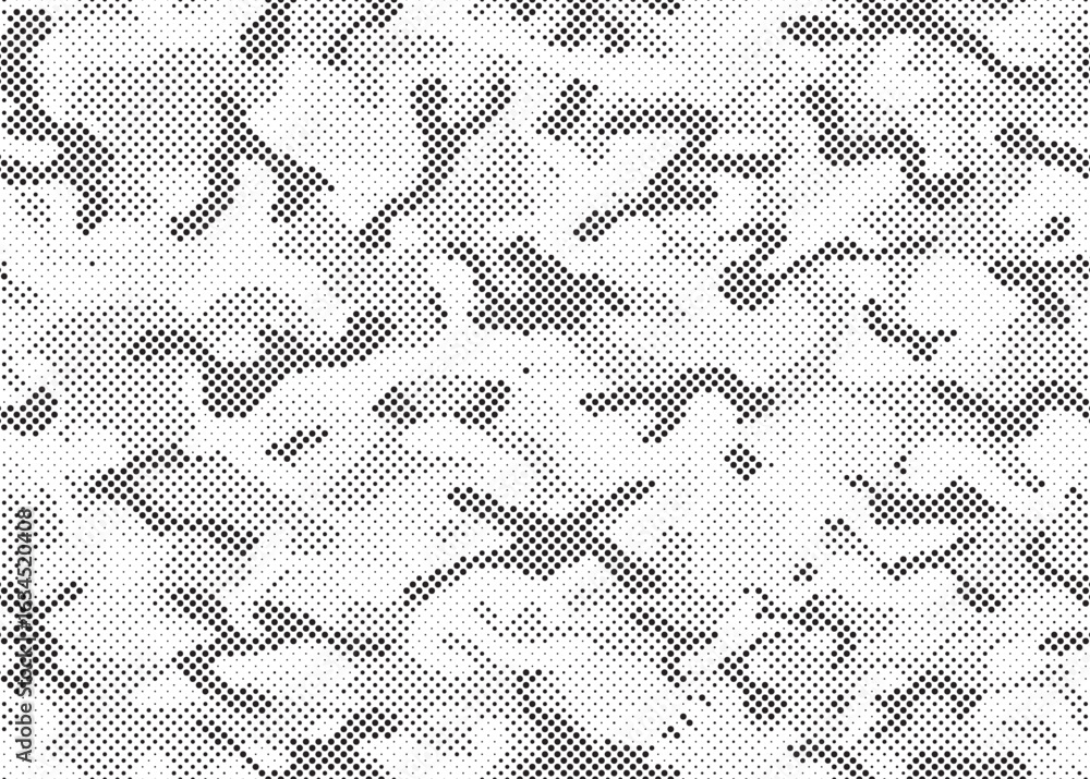 Poster abstract halftone background. military camouflage effect dot seamless pattern texture. dotted backgr