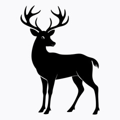 deer silhouette vector