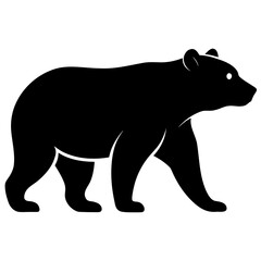 silhouette of a bear