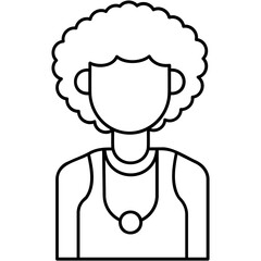 Obraz premium Afro Icon