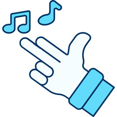 Obraz premium Hand Gestures Icon Illustration