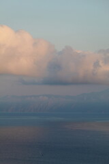 clouds over the sea
