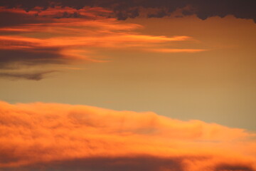 Blue and orange sky