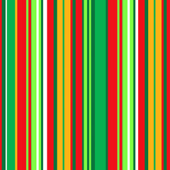 Fototapeta premium Christmas 70s Stripe Seamless Repeat