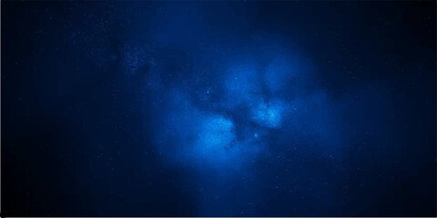 An x-ray image of a human skull and brain, with abstract blue clouds and light, and a dark and stormy night sky backdrop