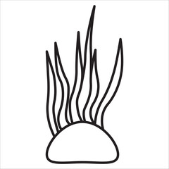 Coral reefs icon outline vector