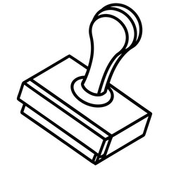 3d rubber stamp with a stamp