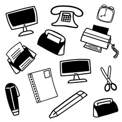 set of office tools