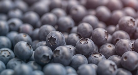 Fresh Ripe Blueberries Macro Close-up