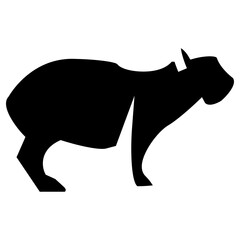 silhouette of a goat animal vector