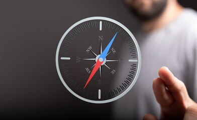 Find your direction with this digital compass. Ideal for travel, business, and life.