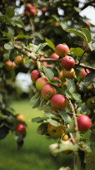 nature photography, garden, apples, grapes, field