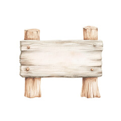 Wooden signboard hang with ropes,cartoon illustration of game art,clipart,transparent background.