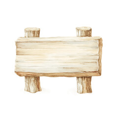 Wooden signboard hang with ropes,cartoon illustration of game art,clipart,transparent background.