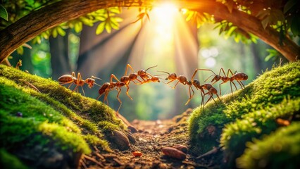 Ant Bridge: Unity, Cooperation, and Teamwork in Nature
