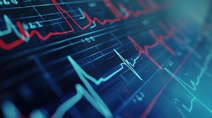 Comprehensive Guide to Electrocardiograms: Understanding Heart Rhythm Traces, ECG Waveforms, and Diagnostic Applications in Cardiology, Featuring Normal and Abnormal Patterns, Monitoring Techniques