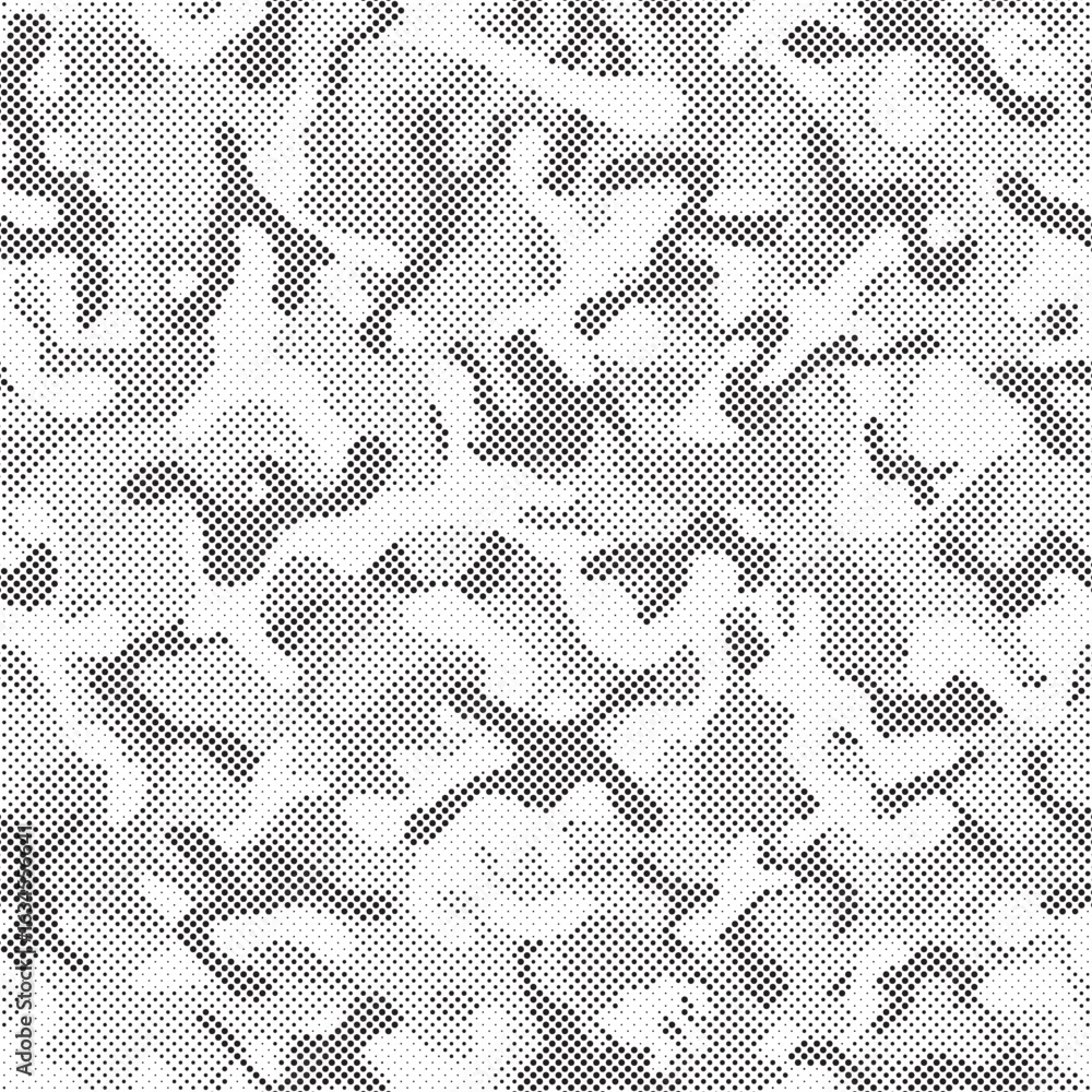 Poster abstract halftone background. military camouflage effect dot seamless pattern texture. dotted backgr