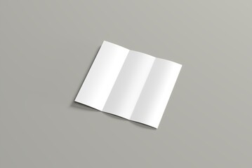 trifold brochure mockup blank 