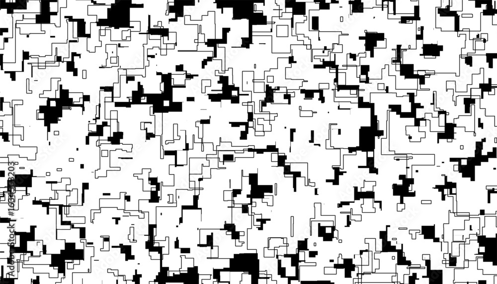 Poster black and white abstract pixel effect pattern for sporty background and jersey design. fully editabl