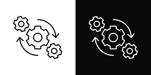 Operation icon art Illustrations. premium line icons