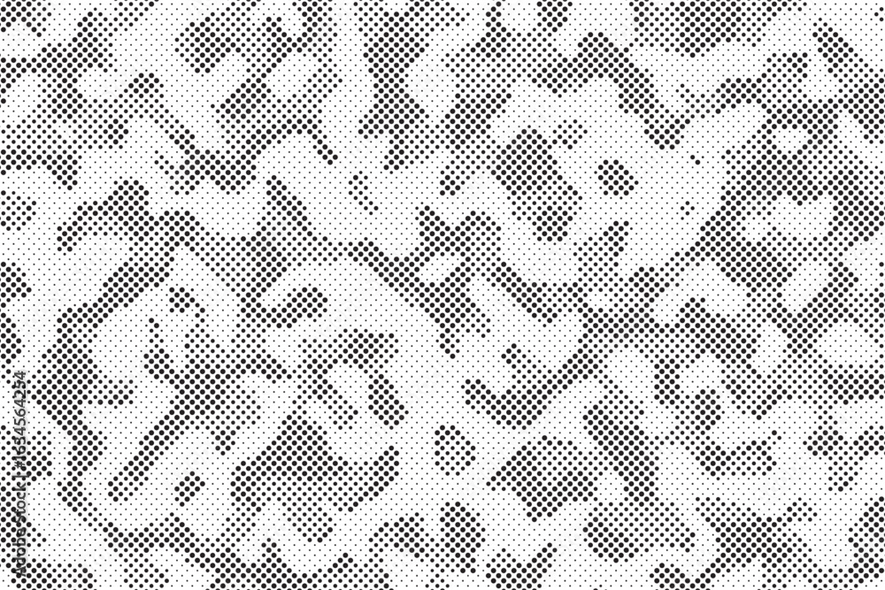 Poster abstract halftone background. military camouflage effect dot seamless pattern texture. dotted backgr