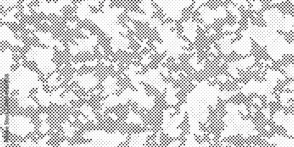 Poster abstract halftone background. military camouflage effect dot seamless pattern texture. dotted backgr