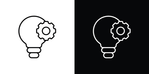 Innovation icon art Illustrations. premium line icons