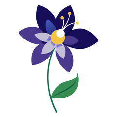 Naklejka premium vector illustration of a flower