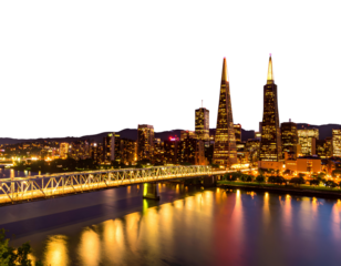 night view of the city of london png image