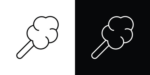 Cotton Candy icon art Illustrations. premium line icons