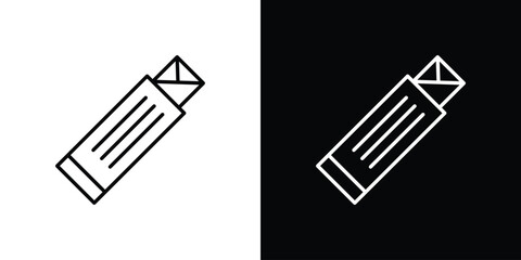 Chew gum icon art Illustrations. premium line icons