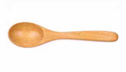 Top-down view of a wooden spoon on a white background—symbolizing nourishment, simplicity, and the quiet ritual of daily life.
