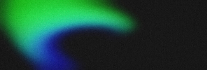 Grainy Gradient Background Green Blue Retro Futuristic Web Banner Poster