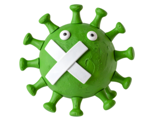 Green Virus 3D Illustration