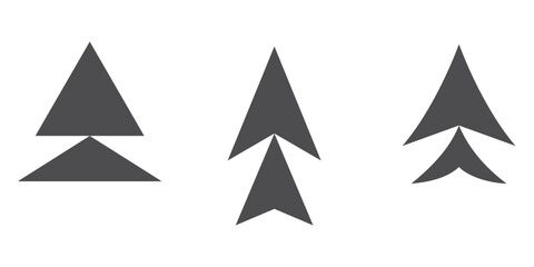 Arrow icon set cursor arrow up down and symbol icons. Modern simple solid arrows collection web design, mobile apps, interface minimal flat. Vector