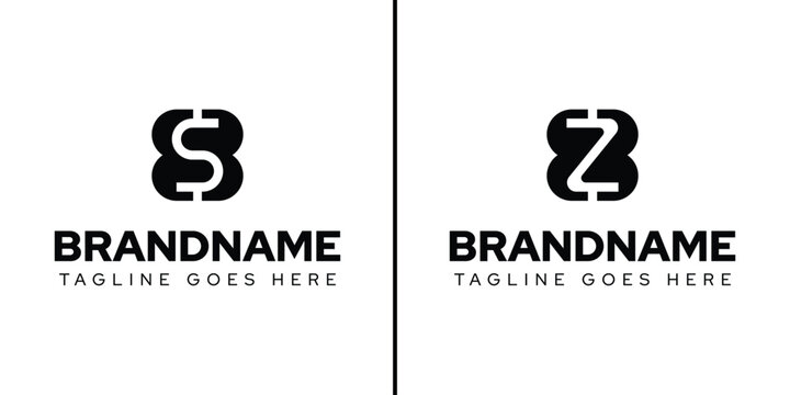 Letters BSB BZB ESB EZB Monogram Logo Set, for any business