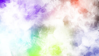 Vibrant Multicolor Abstract Watercolor Texture Background
