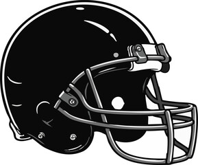 Fototapeta premium Isolated football helmet illustration, showcasing design aspects and details, for sports-themed content.