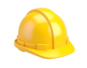 3D Yellow Hard Hat Illustration