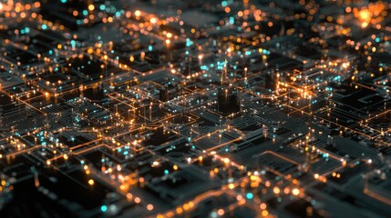 Abstract digital circuit board