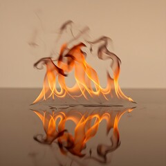 Generative AI, Abstract background image of flames