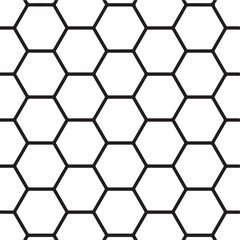 Obraz premium Geometric Hexagon Pattern - Seamless Vector Background for Technology and Design.