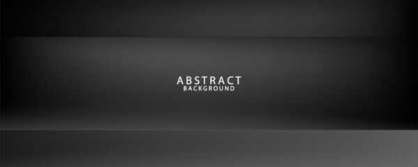 Fototapeta premium Black abstract background. Elegant dark diagonal shape elements.