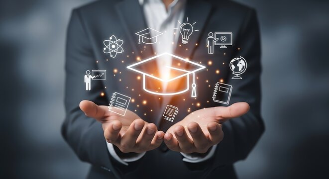 Businessman Using Smartphone To Connect Global Network With Location Pins, Technology - Powered by Adobe