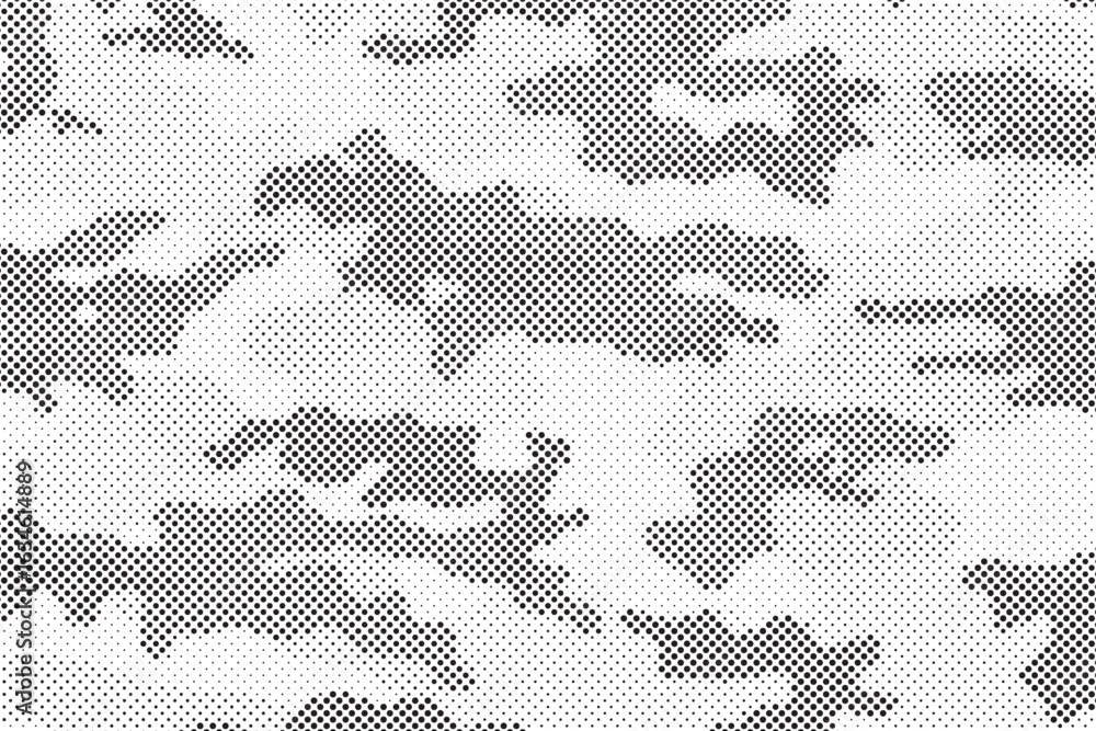 Poster abstract halftone background. military camouflage effect dot seamless pattern texture. dotted backgr