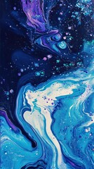 Colorful acrylic oil spill and oil liquid background for display or montage your products. Mockup for display of product. Chromatic explosion of liquid pigments.