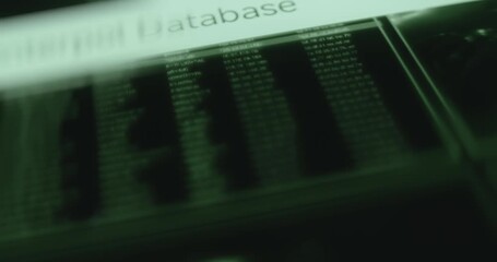 Running lines of encrypted data within Interpol Database interface - Powered by Adobe