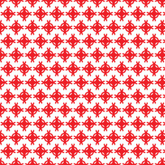 Seamless pattern with pink geometric hearts, vintage retro textile design for fashion decoration